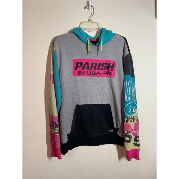Parish Nation Other - Parish Nation Hoodie Sweatshirt Colorful Streetwear Casual Pullover Mens Size XL